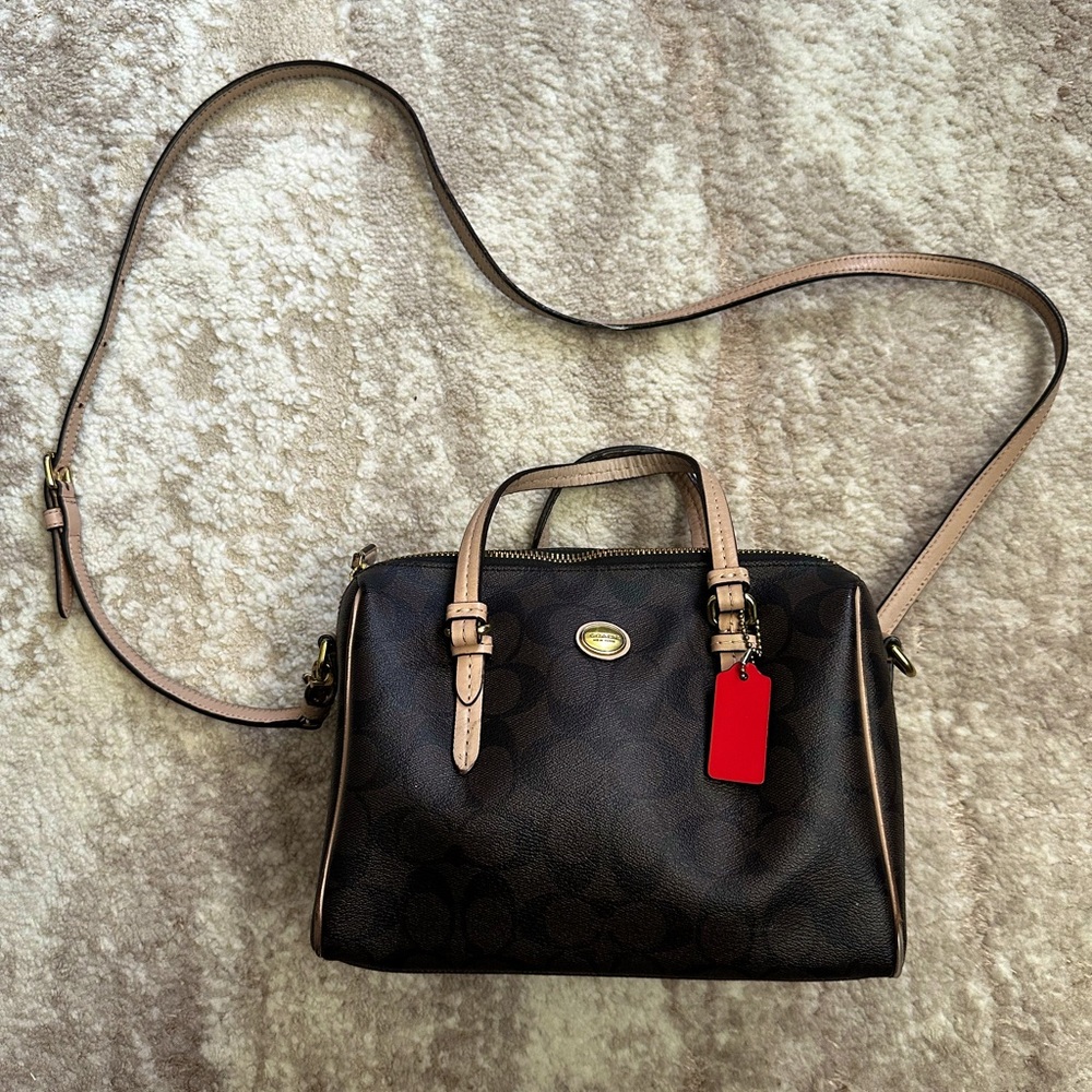 Coach Peyton Signature Bennett mini satchel bag